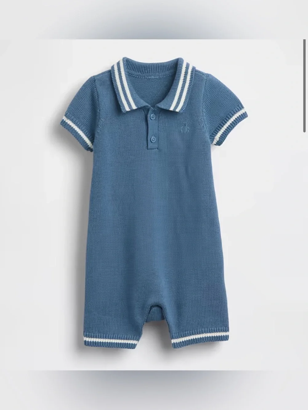 Baby Gap Polo Sweater Shorty One Piece Romper
